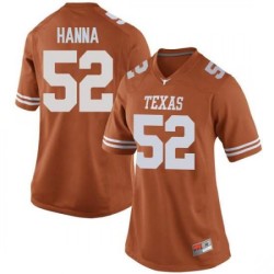 #52 Jackson Hanna UT Women Replica University Jersey Orange