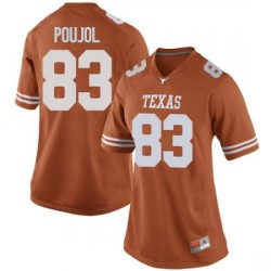 #83 Michael David Poujol UT Women Game NCAA Jersey Orange