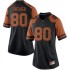 #80 Cade Brewer UT Women Replica University Jerseys Black