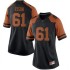 #61 Ishan Rison UT Women Game Stitch Jersey Black