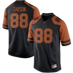 #88 Daniel Carson University of Texas Men Game Official Jerseys Black