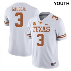 #3 Jaylon Guilbeau Longhorns Youth SEC Conference 2024-25 Jersey White