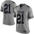 #21 Dylan Osetkowski Longhorns Men Limited High School Jersey Gray
