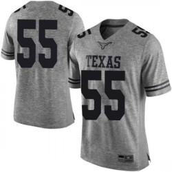 #55 D'Andre Christmas-Giles Longhorns Men Limited Football Jerseys Gray