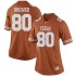 #80 Cade Brewer Longhorns Women Replica Stitched Jersey Orange