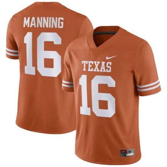 #16 Arch Manning Texas Longhorns Men's Nike NIL Replica Player Jersey - Texas Orange #16 Arch Manning Texas Longhorns Men's Nike NIL Replica Player Jersey - Texas Orange