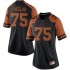 #75 Junior Angilau UT Women Game College Jerseys Black
