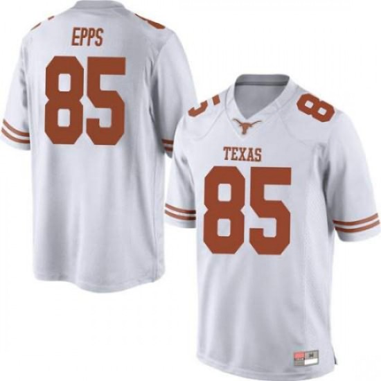 #85 Malcolm Epps UT Men Game High School Jerseys White #85 Malcolm Epps UT Men Game High School Jerseys White