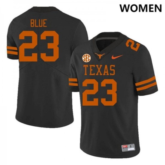 #23 Jaydon Blue Longhorns Women SEC Conference Game Jersey Black #23 Jaydon Blue Longhorns Women SEC Conference Game Jersey Black