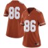 #86 Jordan Pouncey Longhorns Women Limited Football Jerseys Orange