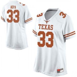 #33 Kamaka Hepa UT Women Game College Jerseys White