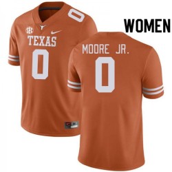#0 DeAndre Moore Jr. UT Women SEC Conference Embroidery Jersey Orange